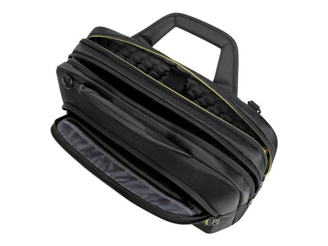 Targus City Gear 3 Topload Maletín para portátil hasta 15.6", Negro, Poliéster y Poliuretano