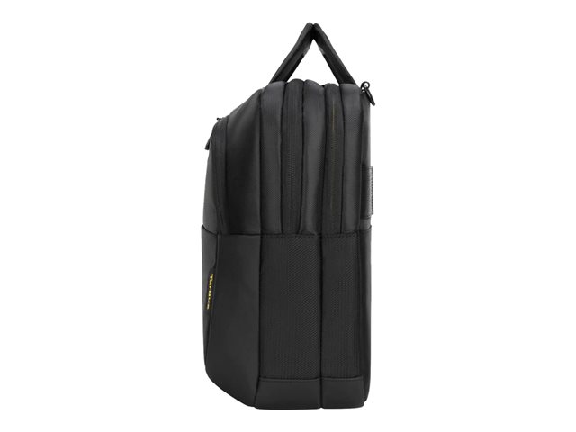 Targus City Gear 3 Topload Maletín para portátil hasta 15.6", Negro, Poliéster y Poliuretano