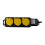 LogiLink Regleta de enchufes para exterior con 3 tomas de seguridad, interruptor e IP44, negro