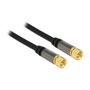 DeLOCK 88918 Cable coaxial RG-6/U con conectores F de 1 m