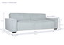 DKD Home Decor Sofá Cama Moderno Verde Menta Poliéster 94 x 75 x 230 cm
