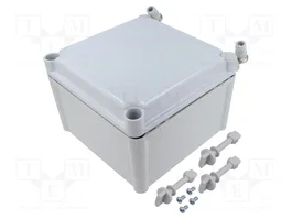 FIBOX SOLID Carcasa Universal con Bisagras Gris