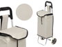 Kinvara Carro de la Compra 24 Litros Gris con Ruedas, Dimensiones 78.5x33x6 cm (Set de 8)
