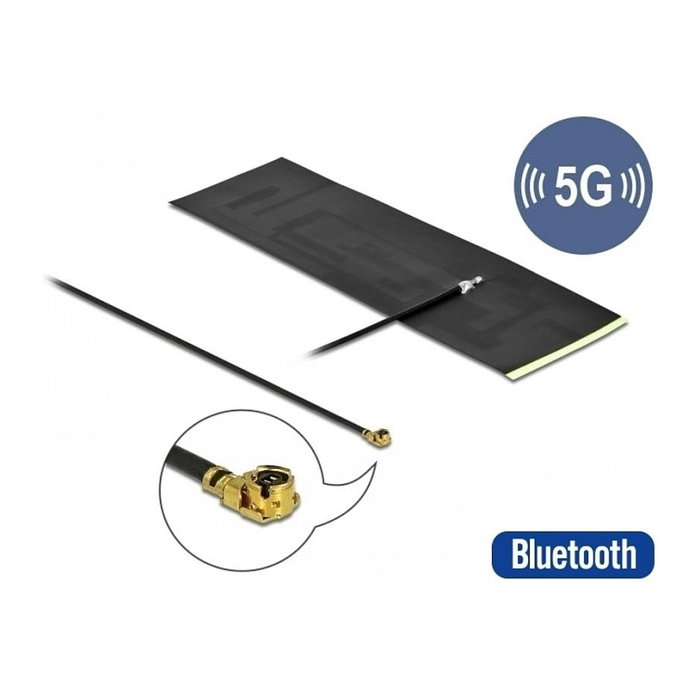 DeLOCK Antena 5G LTE FPC Omnidireccional con conector MHF macho