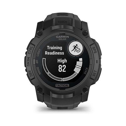 Garmin Instinct® 3 Solar Tactical Edition - Reloj Inteligente GPS, 50 mm, Pantalla AMOLED Táctil, Energía Solar, 40 Días Batería, Negro, Unisex