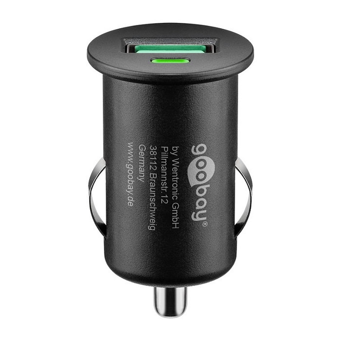 GOOBAY Cargador de Coche Quick Charge 3.0 18W con USB A Negro GOOBAY Cargador de Coche Quick Charge 3.0 18W con USB A Negro