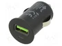 GOOBAY Cargador de Coche Quick Charge 3.0 18W con USB A Negro