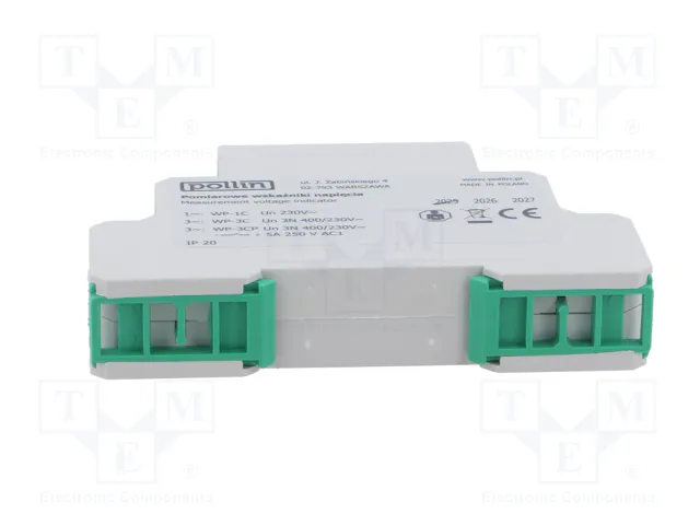POLLIN WP-3CP Relé de monitorización de tensión trifásico 3 x 400V AC