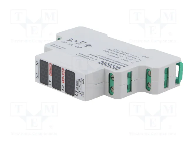 POLLIN WP-3CP Relé de monitorización de tensión trifásico 3 x 400V AC