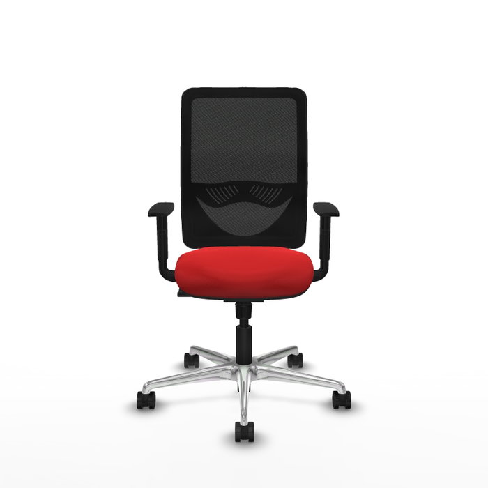 PIQUERAS Y CRESPO Silla de oficina Zulema con mecanismo Sincro, Rojo y Negro PIQUERAS Y CRESPO Silla de oficina Zulema con mecanismo Sincro, Rojo y Negro