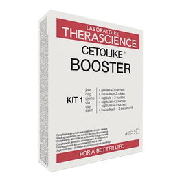 THERASCIENCE Booster Kit 2Sbrs+4Cap. Suplemento Cetonas TCM Coenzima Q10 Transresveratrol Acetil-L-Carnitina Ácidos Grasos Cadena Corta Primer Día Dieta Keto