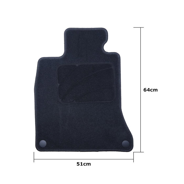 OCC Design Alfombrilla Coche a Medida 5 Piezas para BMW F02 Serie 7 Largo 2008-2015 - Referencia OCCBW0031