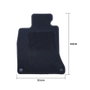 OCC Design Alfombrilla Coche a Medida 5 Piezas para BMW F02 Serie 7 Largo 2008-2015 - Referencia OCCBW0031