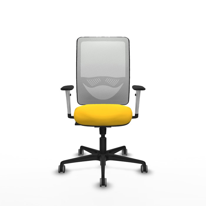 PIQUERAS Y CRESPO Silla de oficina Zulema con mecanismo Sincro, Amarillo y Blanco PIQUERAS Y CRESPO Silla de oficina Zulema con mecanismo Sincro, Amarillo y Blanco
