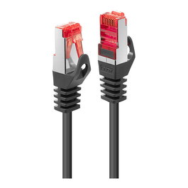 Lindy Patchkabel Cat6 S/FTP Basic 0.50m Negro - Cable de Red RJ-45 Macho-Macho Blindado (S-STP) para 10/100/1000Base-T, 250 MHz
