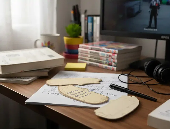 Imaginovo Bloc Notas Adhesivas Gato con Mensaje Trasero 20 Hojas 85x164 mm