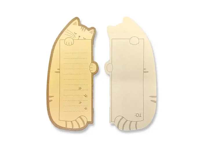 Imaginovo Bloc Notas Adhesivas Gato con Mensaje Trasero 20 Hojas 85x164 mm