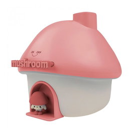 Mary´S Humidificador con luz LED RGB y proyector recargable modelo hongo rosa