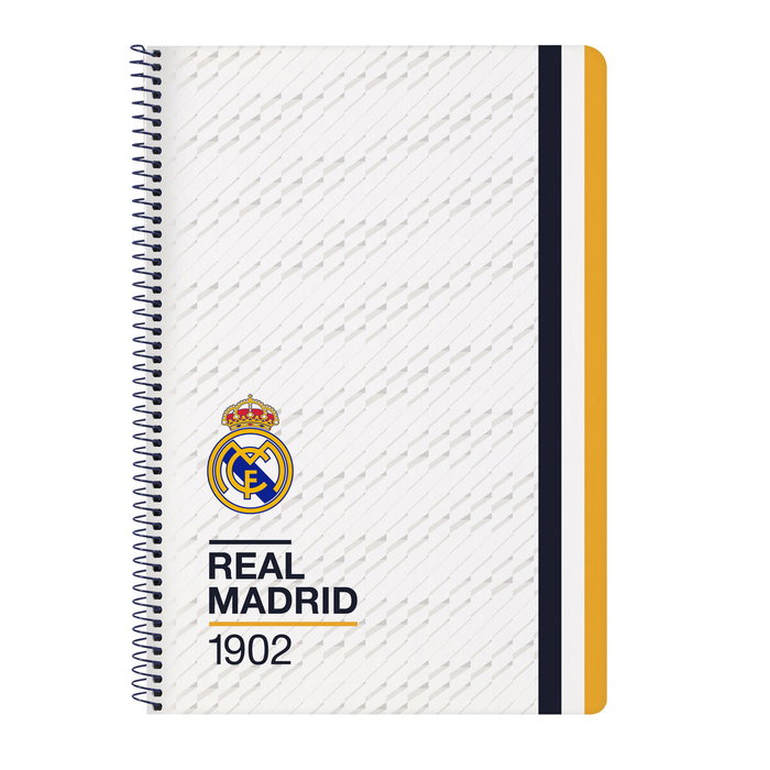 Safta Cuaderno Espiral Folio Real Madrid 1ª Equipación 23-24 Safta Cuaderno Espiral Folio Real Madrid 1ª Equipación 23-24