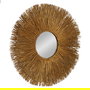 Espejo Fibra Natural Decoración 80 X 5 X 80 cm