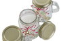 DKD Home Decor Set de 3 Velas de Cristal en Jarra 80 g