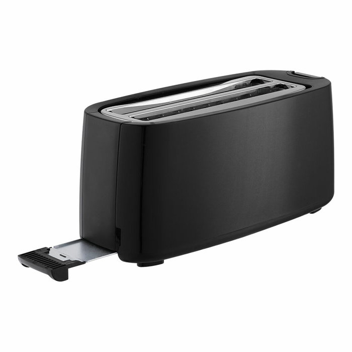 Edm Tostadora Black Design de doble ranura larga, 1400W, Negro