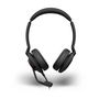 Jabra Evolve2 30 Auriculares para Comunicación Unificada (UC) con Cable USB-C y USB-A, Mono, con Micrófono Boom, Certificado UC, Almohadillas de Cuero Sintético, Luz Ocupado, 92g