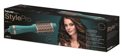 Beurer HC-45 Cepillo de Aire Caliente 2 en 1 para Volumen, Dar Forma y Peinar con Protección de Queratina y Cerámica
