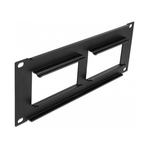 DeLOCK Recorte del panel de conexiones Easy 45 10″ 2U negro