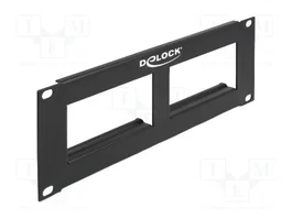 DeLOCK Recorte del panel de conexiones Easy 45 10″ 2U negro