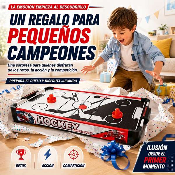 JugaToys Air Hockey eléctrico juego de mesa 69x36x16cm JugaToys Air Hockey eléctrico juego de mesa 69x36x16cm