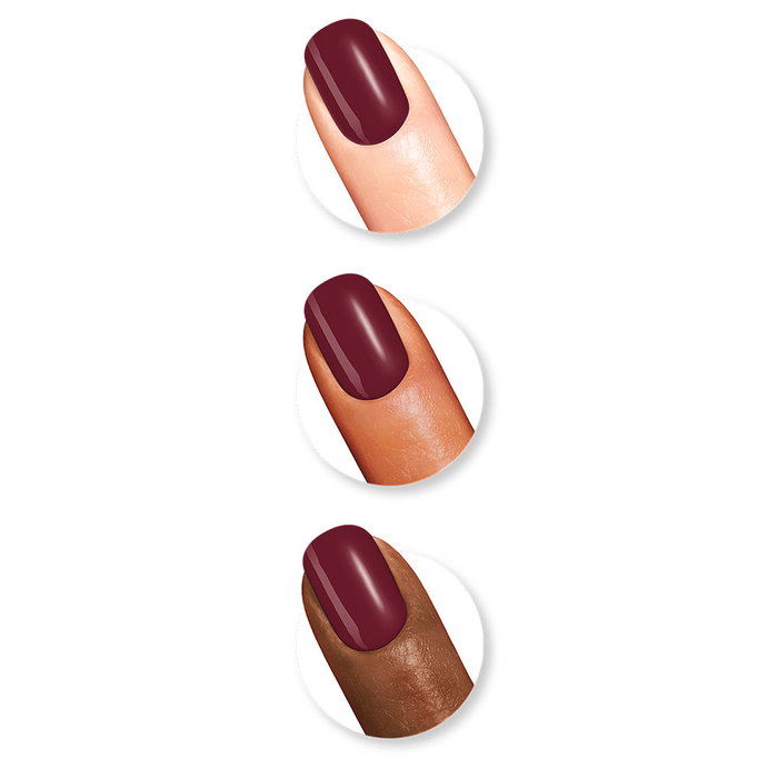 Sally Hansen Esmalte de Uñas Insta-Dri Secado Rápido 60 Segundos, Color #428 Zip Wine Morado, 9.17 ml