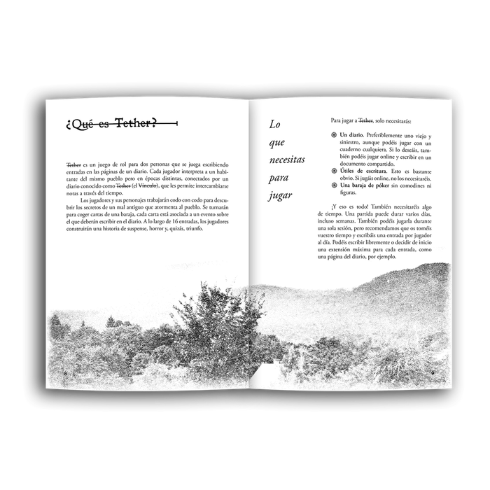 El refugio de Ryhope Tether Juego de Rol para 2 Jugadores con Doble Línea Temporal y Diario Compartido