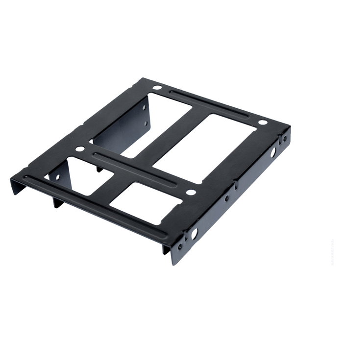 Ultron Einbaurahmen Interno 377215 para 2x Unidades 2.5" o 3.5" HDD/SSD, Marco de Montaje en Metal Negro con Tornillos Incluidos