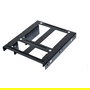 Ultron Einbaurahmen Interno 377215 para 2x Unidades 2.5" o 3.5" HDD/SSD, Marco de Montaje en Metal Negro con Tornillos Incluidos