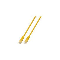 EFB Elektronik Cable de red RJ45 U/UTP Cat.5e, 3 m, Amarillo