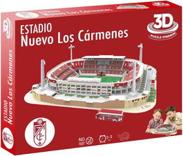 Eleven Force - Estadio Nuevo Los Cármenes Granada CF - Maqueta 3D para Montar - Alta Calidad, Detalle - 98 Piezas, Montaje Sin Herramientas ni Pegamento - Recomendado 3+