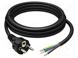 QOLTEC Cable de alimentación HD5VV-F 3G1,5mm2 Schuko 1,8m