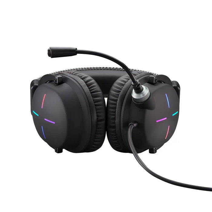 Acer Nitro Nhw200 - Auriculares Gaming Cableados para PC/Consola, Negro, Diadema Completa con Micrófono Omnidireccional, Almohadillas de Piel PU, Conector 3.5 mm