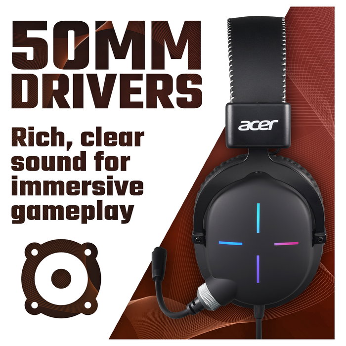 Acer Nitro Headset 2.0 NHW200 Negro