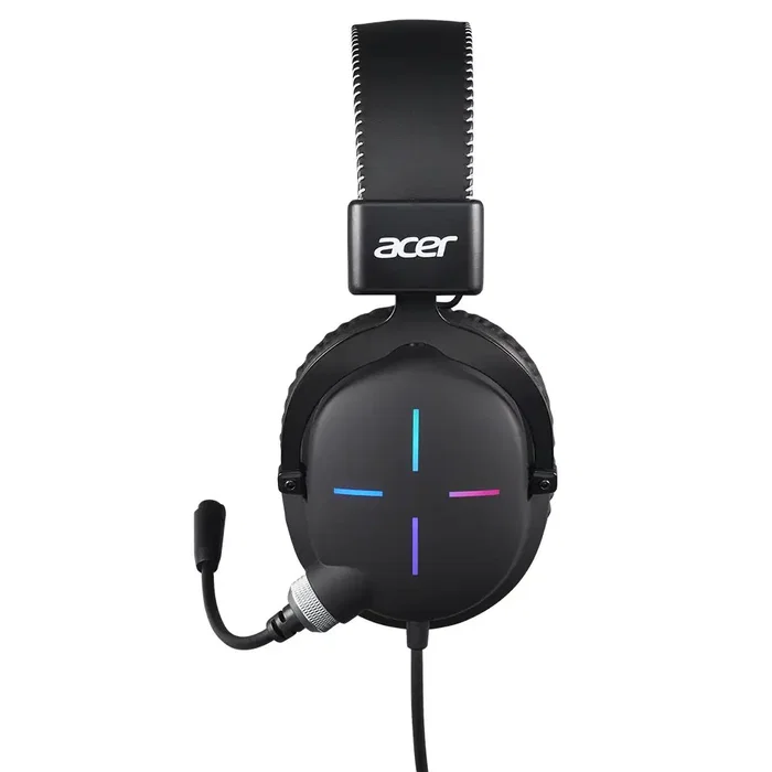 Acer Nitro Headset II NHW200 - Auriculares Gaming Alámbricos Diadema Circumaural, Negro, Conector 3.5 mm, Micrófono Boom con Cancelación de Ruido