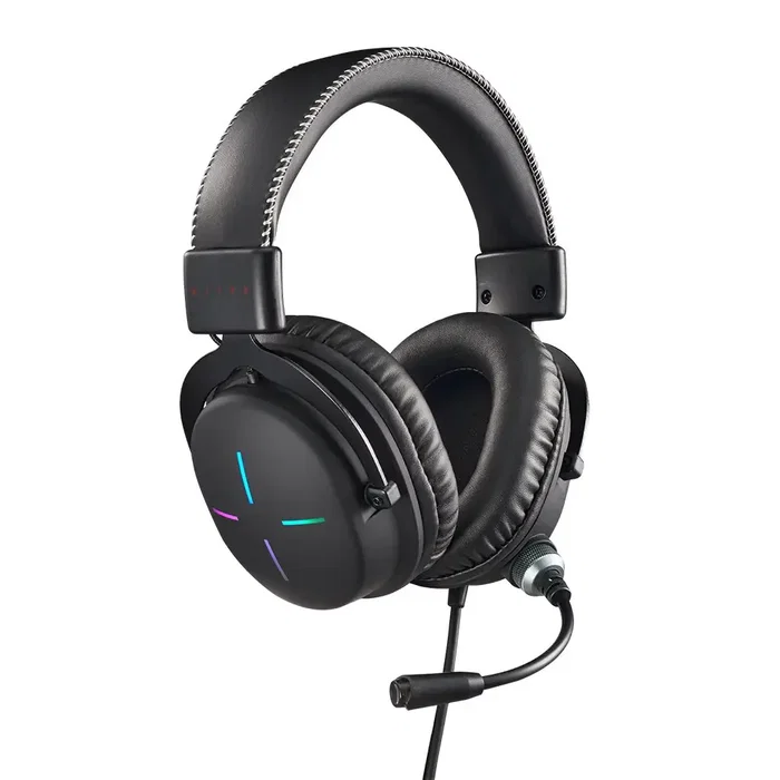 Acer Nitro Headset II NHW200 - Auriculares Gaming Alámbricos Diadema Circumaural, Negro, Conector 3.5 mm, Micrófono Boom con Cancelación de Ruido
