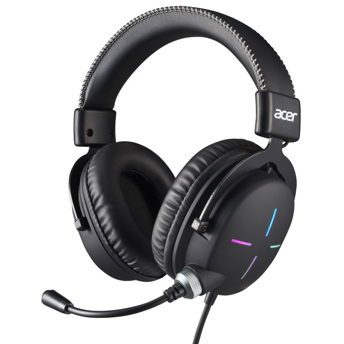 Acer Nitro Headset 2.0 NHW200 Negro con Iluminación RGB y Micrófono Omnidireccional Acer Nitro Headset 2.0 NHW200 Negro con Iluminación RGB y Micrófono Omnidireccional