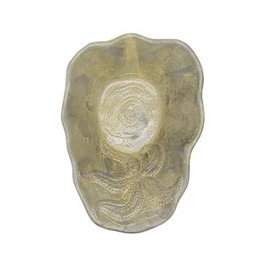 Summa Bol Oval de Gres para Vajilla, 35 cl, Color Arena, Modelo Mar Arena, Medidas 20x14x6 cm (Set de 6)