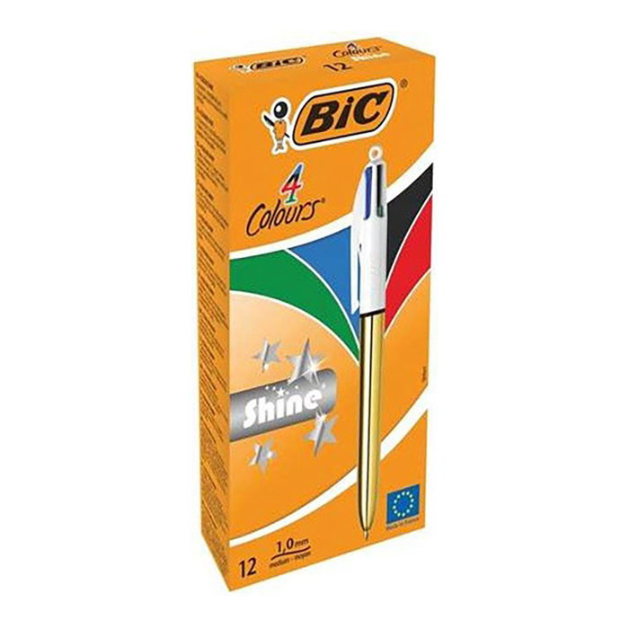 Bic Shine Bolígrafo Retráctil 4 en 1 Dorado Bic Shine Bolígrafo Retráctil 4 en 1 Dorado