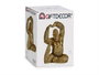 Giftdecor Gorila Yoga Pie Hacia Arriba Dorado Resina 14 cm x 25.5 cm x 30 cm (Set de 3)