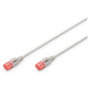 Digitus Cable de red Cat6 U/UTP Slim, 1 m, Gris