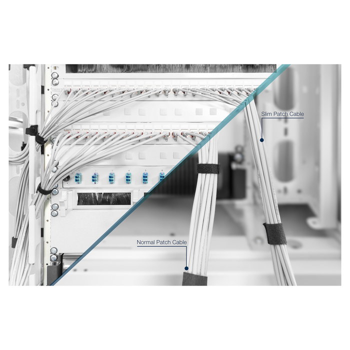 Digitus Cable de red Cat6 U/UTP Slim, 1 m, Gris