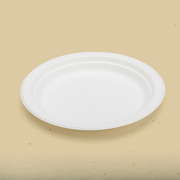 Cook Concept Juego de 10 Platos de Caña de Azúcar Eco Concept 17 cm Biodegradable