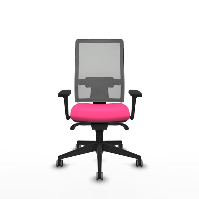 PIQUERAS Y CRESPO Silla de oficina Horna con mecanismo Sincro, Rosa y Gris PIQUERAS Y CRESPO Silla de oficina Horna con mecanismo Sincro, Rosa y Gris